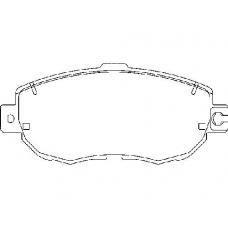 MDB1840 MINTEX Комплект тормозных колодок, дисковый тормоз