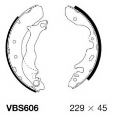 VBS606 MOTAQUIP Комплект тормозных колодок