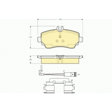 6114801 GIRLING Комплект тормозных колодок, дисковый тормоз
