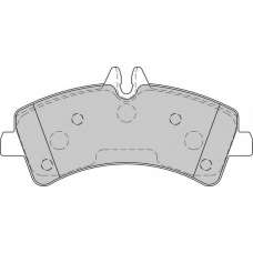 FD7582V NECTO Комплект тормозных колодок, дисковый тормоз