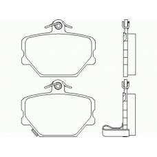 MDB2033 MINTEX Комплект тормозных колодок, дисковый тормоз