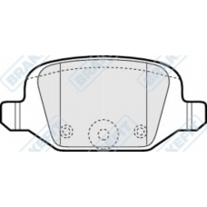 PD3177 APEC Комплект тормозных колодок, дисковый тормоз