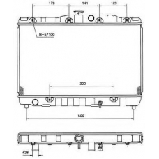 576707 NRF Радиатор, охлаждение двигателя