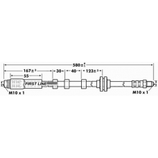 FBH6929 FIRST LINE Тормозной шланг