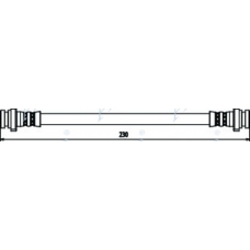 HOS3301 APEC Тормозной шланг
