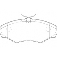 WBP23099A WAGNER LOCKHEED Комплект тормозных колодок, дисковый тормоз