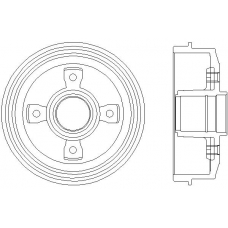 MBD032 MINTEX Тормозной барабан