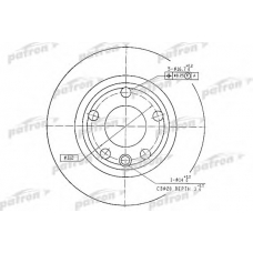 PBD1593 PATRON Тормозной диск
