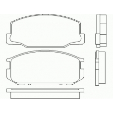 MDB1226 MINTEX Комплект тормозных колодок, дисковый тормоз