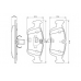 0 986 424 483 BOSCH Комплект тормозных колодок, дисковый тормоз