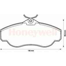 571937S STOP Комплект тормозных колодок, дисковый тормоз