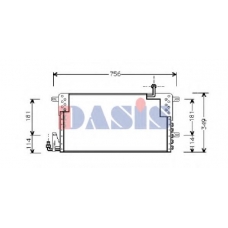 042090N AKS DASIS Конденсатор, кондиционер