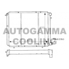 100855 AUTOGAMMA Радиатор, охлаждение двигателя