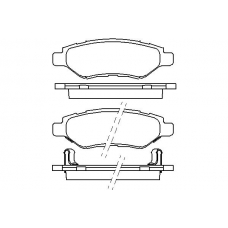 MDB2898 MINTEX Комплект тормозных колодок, дисковый тормоз