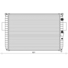 350213938000 MAGNETI MARELLI Радиатор, охлаждение двигателя