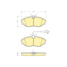 6114251 GIRLING Комплект тормозных колодок, дисковый тормоз