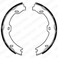 LS1923 DELPHI Комплект тормозных колодок, стояночная тормозная с