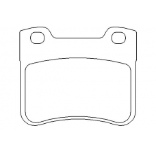 MDB1806 MINTEX Комплект тормозных колодок, дисковый тормоз