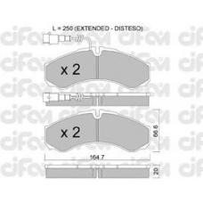 822-212-9 CIFAM Комплект тормозных колодок, дисковый тормоз