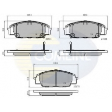 CBP3947 COMLINE Комплект тормозных колодок, дисковый тормоз