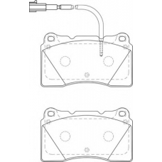 FD7480A NECTO Комплект тормозных колодок, дисковый тормоз