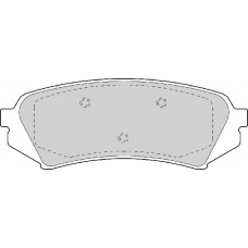 FD6978A NECTO Комплект тормозных колодок, дисковый тормоз