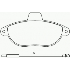MDB1815 MINTEX Комплект тормозных колодок, дисковый тормоз