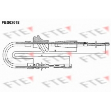 FBS02018 FTE Трос, стояночная тормозная система
