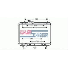 2200411 KUHLER SCHNEIDER Радиатор, охлаждение двигател