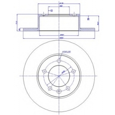 142.1580 CAR Тормозной диск