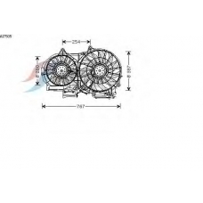 AI7505 AVA Вентилятор, охлаждение двигателя