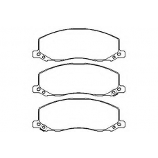 MDB2871 MINTEX Комплект тормозных колодок, дисковый тормоз