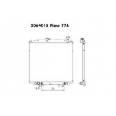 2064015 ORDONEZ Радиатор, охлаждение двигателя