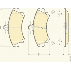 6111981 GIRLING Комплект тормозных колодок, дисковый тормоз