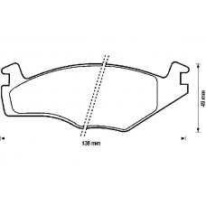 571317B BENDIX Комплект тормозных колодок, дисковый тормоз