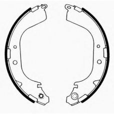 J GF-196AF JAPANPARTS Комплект тормозных колодок