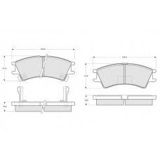 PF1410 PROCODIS FRANCE Комплект тормозных колодок, дисковый тормоз