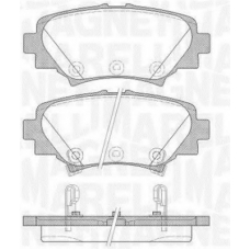 363916060809 MAGNETI MARELLI Комплект тормозных колодок, дисковый тормоз