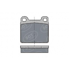 SP 126 SCT Комплект тормозных колодок, дисковый тормоз