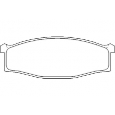 MDB2025 MINTEX Комплект тормозных колодок, дисковый тормоз