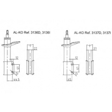 3136D AL-KO Амортизатор