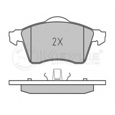 025 218 8319/PD MEYLE Комплект тормозных колодок, дисковый тормоз