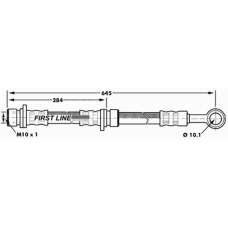FBH7180 FIRST LINE Тормозной шланг