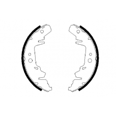 0 986 487 634 BOSCH Комплект тормозных колодок