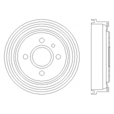 MBD013 MINTEX Тормозной барабан