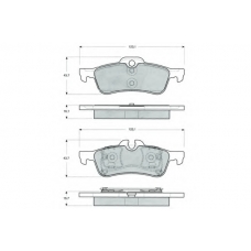 PF1603 PROCODIS FRANCE Комплект тормозных колодок, дисковый тормоз
