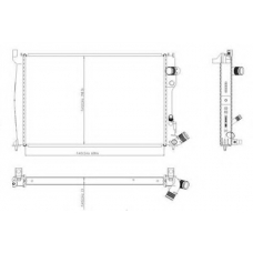 1020859812 ORDONEZ Радиатор, охлаждение двигателя