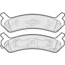 PAD750 APEC Комплект тормозных колодок, дисковый тормоз