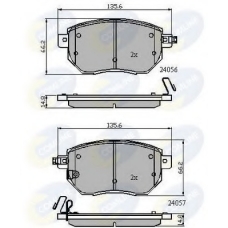 CBP31745 COMLINE Комплект тормозных колодок, дисковый тормоз