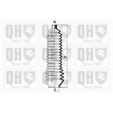 QG1425 QUINTON HAZELL Комплект пылника, рулевое управление